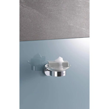 Grohe ESSENTIALS SOAP DISH W.HOLDER  Chrome 40444001 - Plumbing Market
