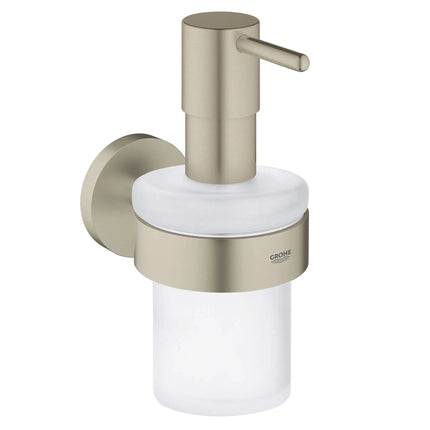 Grohe ESSENTIALS SOAP DISPENSER W/HOLDER  Brushed Nickel 40448EN1 - Plumbing Market