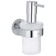 Grohe ESSENTIALS SOAP DISPENSER W/HOLDER  Chrome 40448001 - Plumbing Market