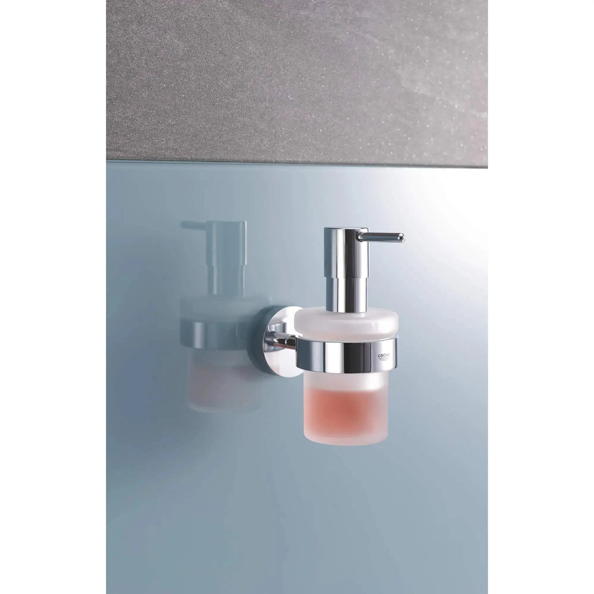 Grohe ESSENTIALS SOAP DISPENSER W/HOLDER  Chrome 40448001 - Plumbing Market
