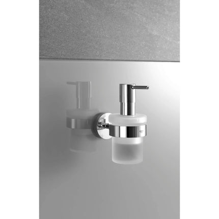 Grohe ESSENTIALS SOAP DISPENSER W/HOLDER  Chrome 40448001 - Plumbing Market