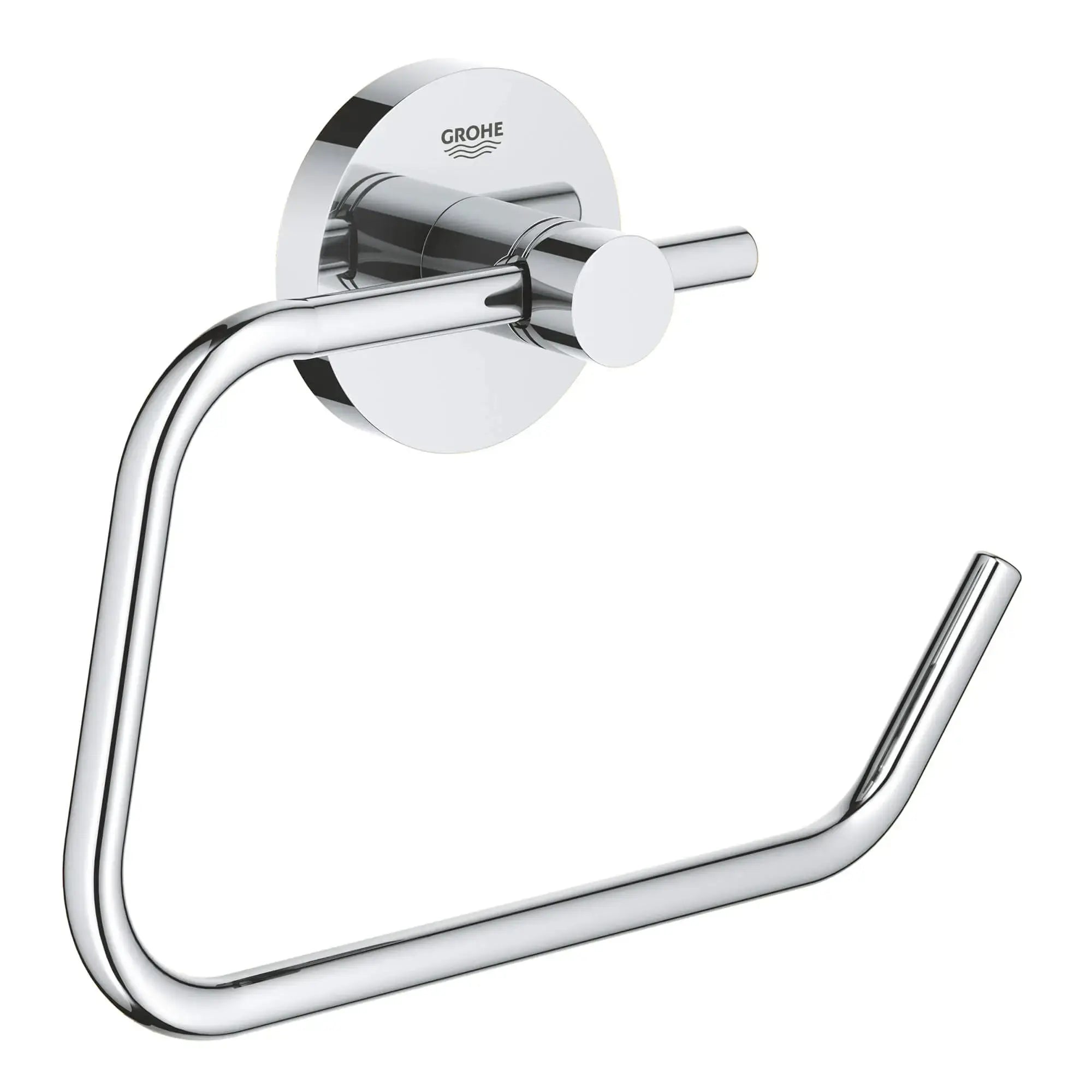 Grohe ESSENTIALS TOILET PAPER HOLDER W/O COVER  Chrome 40689001 - Plumbing Market