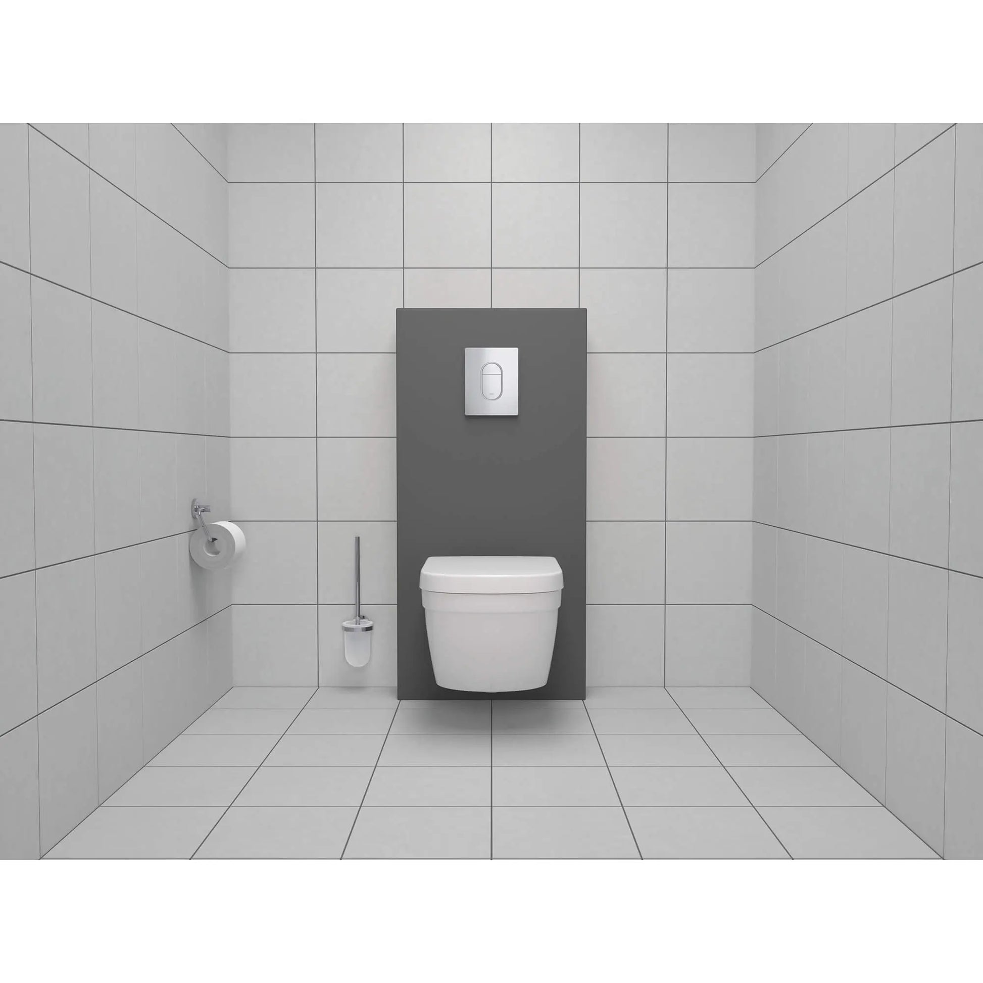 Grohe ESSENTIALS TOILET PAPER HOLDER W/O COVER  Chrome 40689001 - Plumbing Market