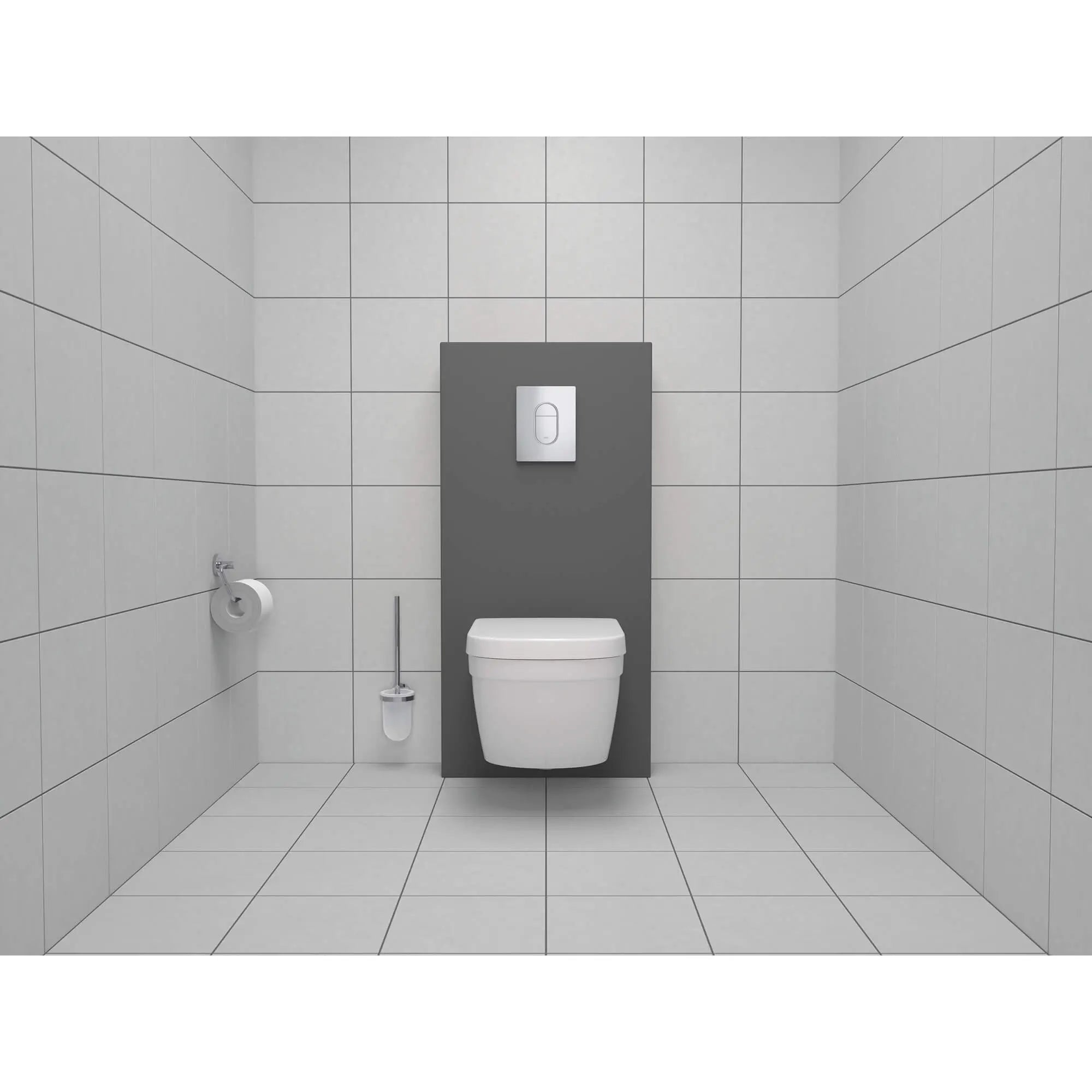 Grohe ESSENTIALS TOILET PAPER HOLDER W/O COVER  Chrome 40689001 - Plumbing Market