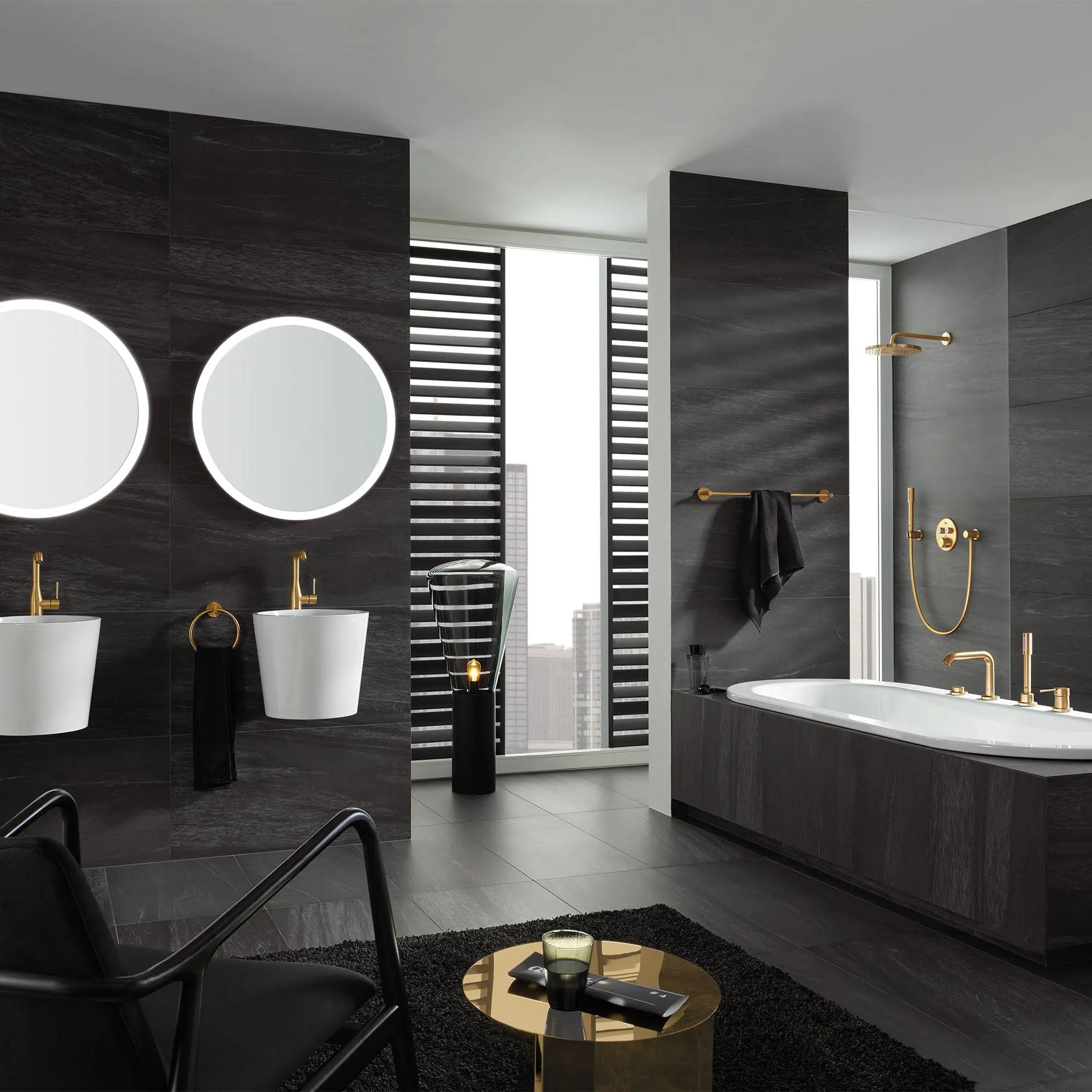 Grohe ESSENTIALS TOWEL RAIL 600MM  Brushed Cool Sunrise 40366GN1 - Plumbing Market