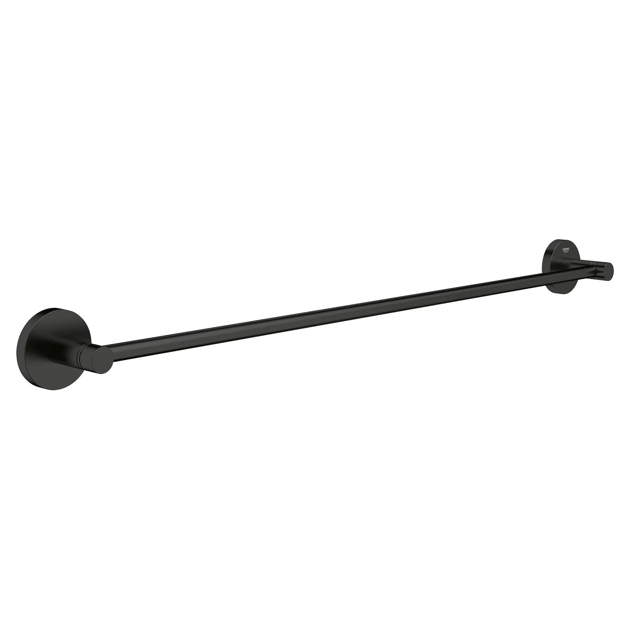 Grohe ESSENTIALS TOWEL RAIL 600MM Matte Black 403662431 - Plumbing Market