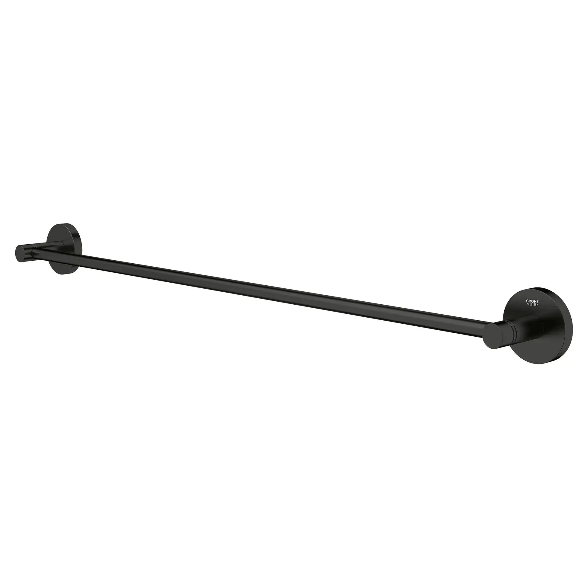 Grohe ESSENTIALS TOWEL RAIL 600MM Matte Black 403662431 - Plumbing Market