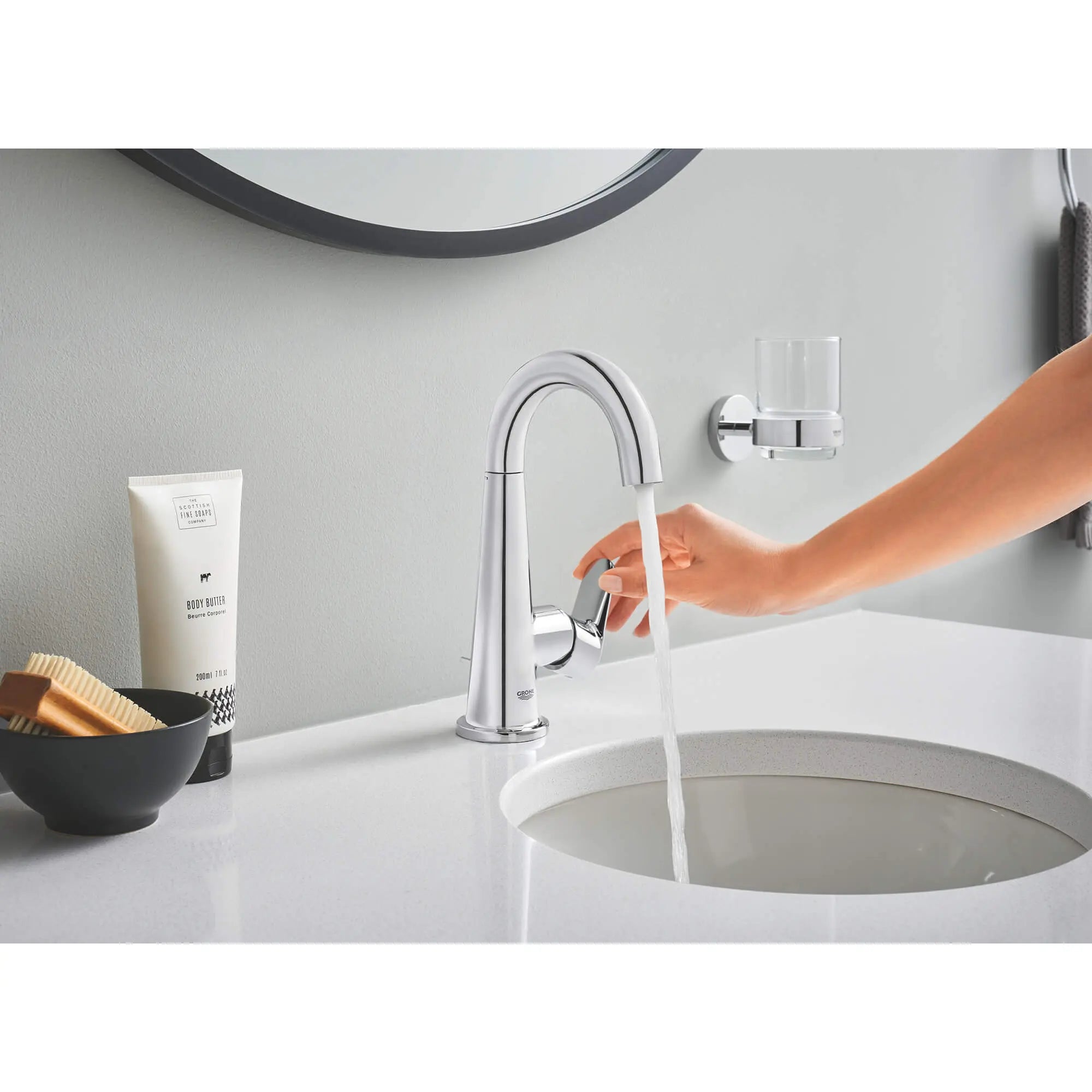 Grohe ESSENTIALS TOWEL RING  Chrome 40365001 - Plumbing Market