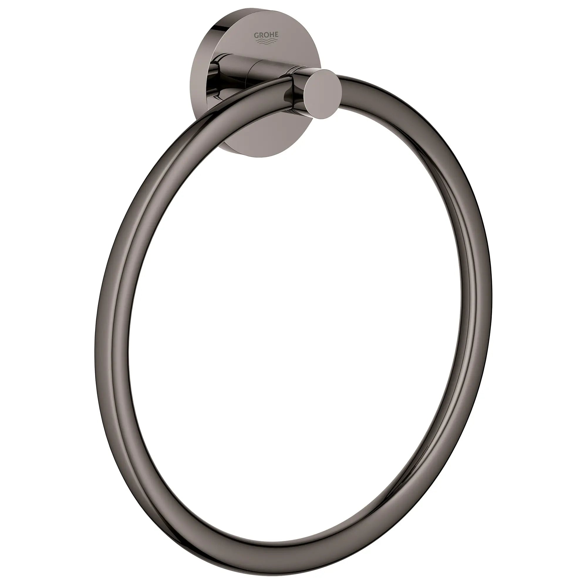 Grohe ESSENTIALS TOWEL RING  Hard Graphite 40365A01 - Plumbing Market