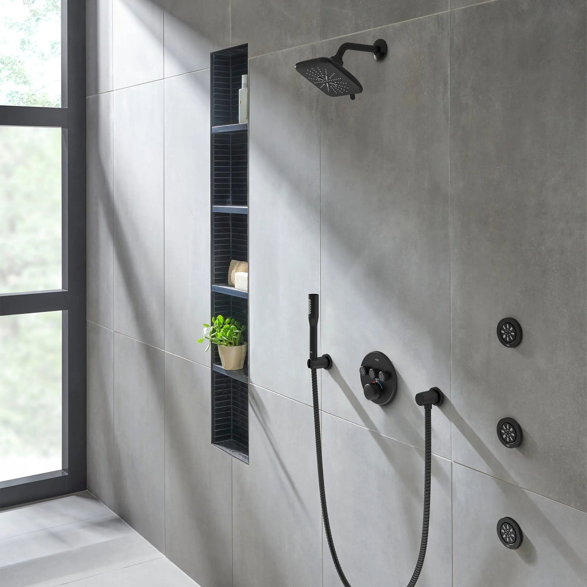 Grohe EUPH COSMOPOLITAN STICK HANDSHOWER 6,6L Matte Black 264662430 - Plumbing Market