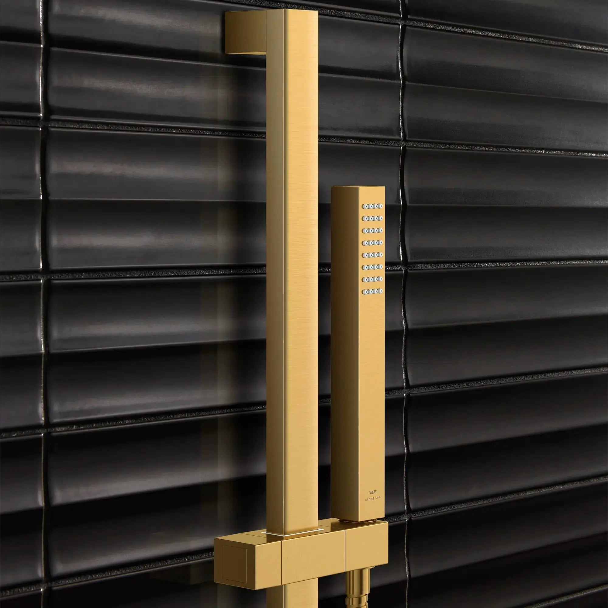 Grohe EUPHORIA CUBE 24IN SHOWER BAR  Brushed Cool Sunrise 27892GN0 - Plumbing Market