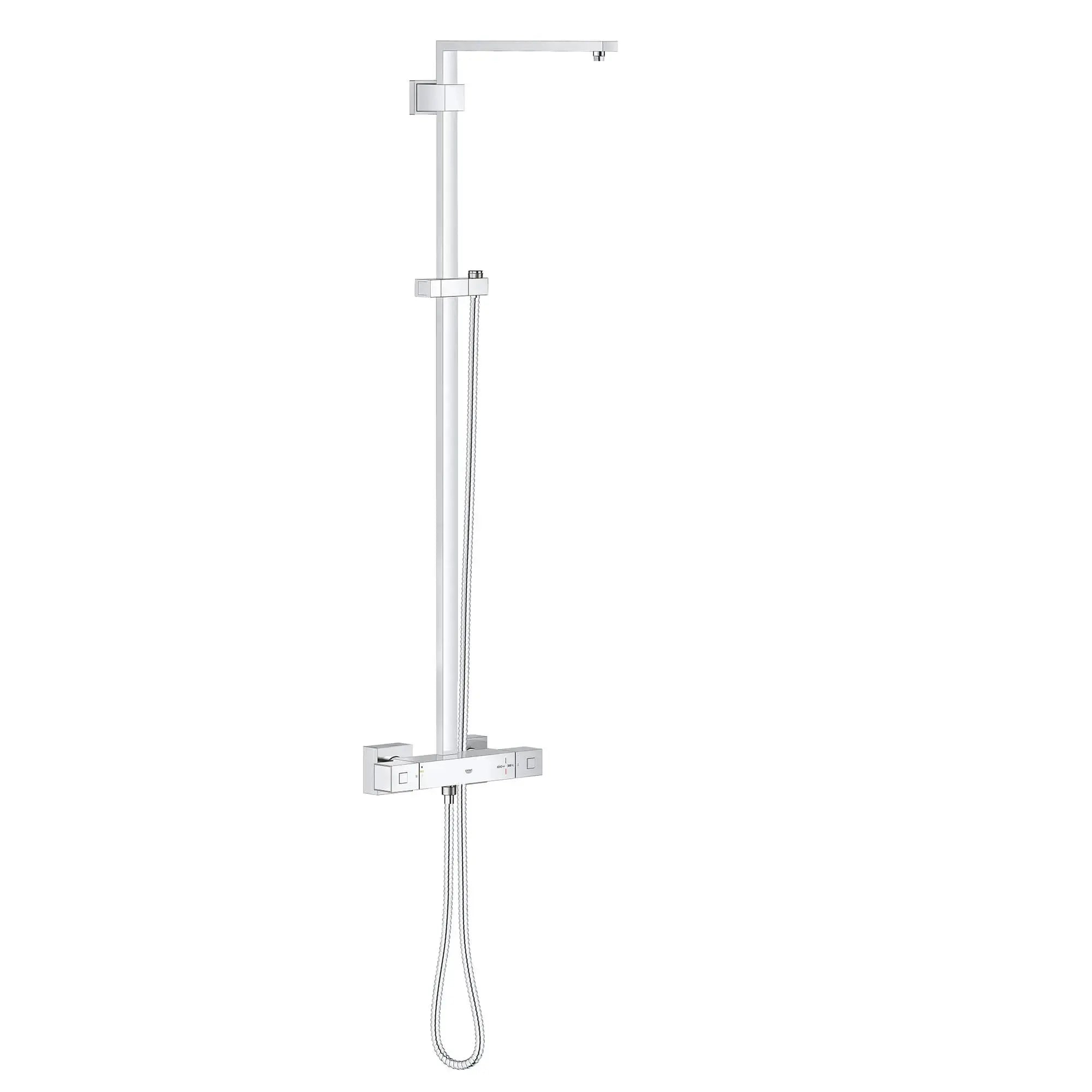 Grohe EUPHORIA CUBE SHOWER SYST.THM W/O SHW US  Chrome 26420000 - Plumbing Market