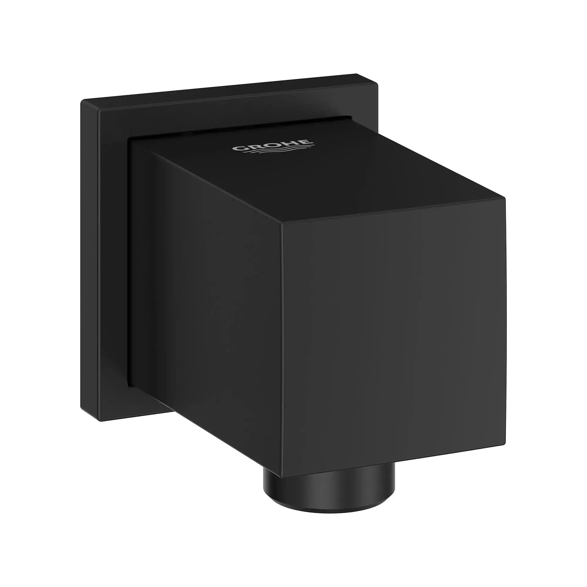 Grohe EUPHORIA CUBE WALL UNION Matte Black 266342430 - Plumbing Market
