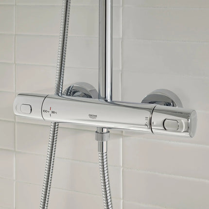 Grohe EUPHORIA SHOWER SYSTEM THM COOLT US  Chrome 26728000 - Plumbing Market