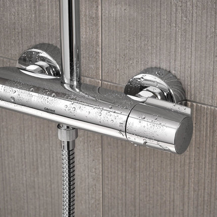 Grohe EUPHORIA SHOWER SYSTEM THM COOLT US  Chrome 26728000 - Plumbing Market