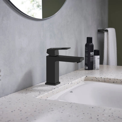 Grohe EUROCUBE 1H SINK M 1.5GPM Matte Black 236702430 - Plumbing Market