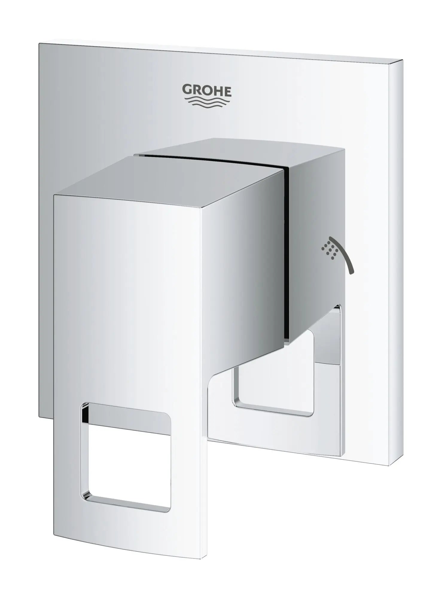 Grohe EUROCUBE 2-WAY DIVERTER TRIM  Chrome 29218001 - Plumbing Market