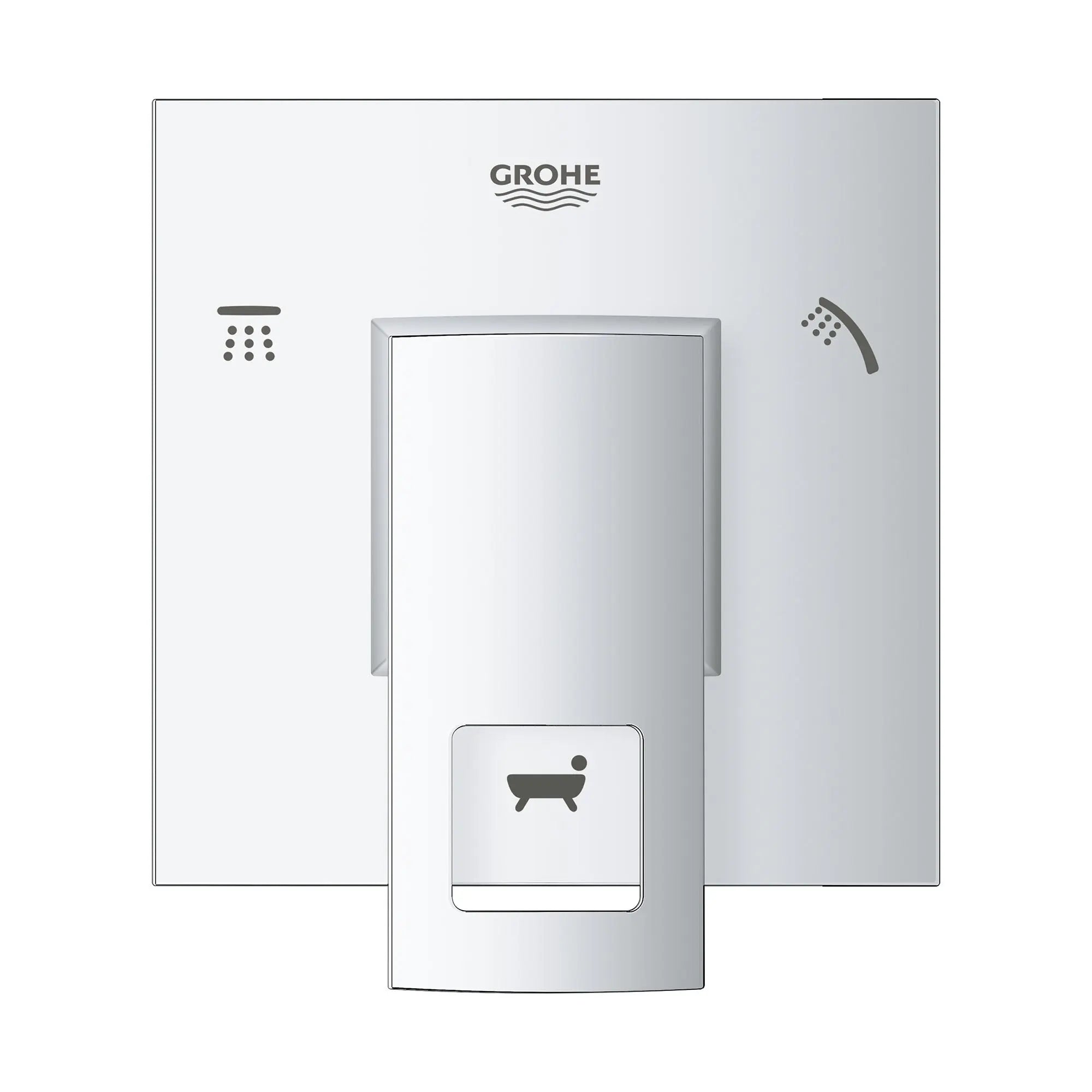Grohe EUROCUBE 3-WAY DIVERTER TRIM  Chrome 29217001 - Plumbing Market