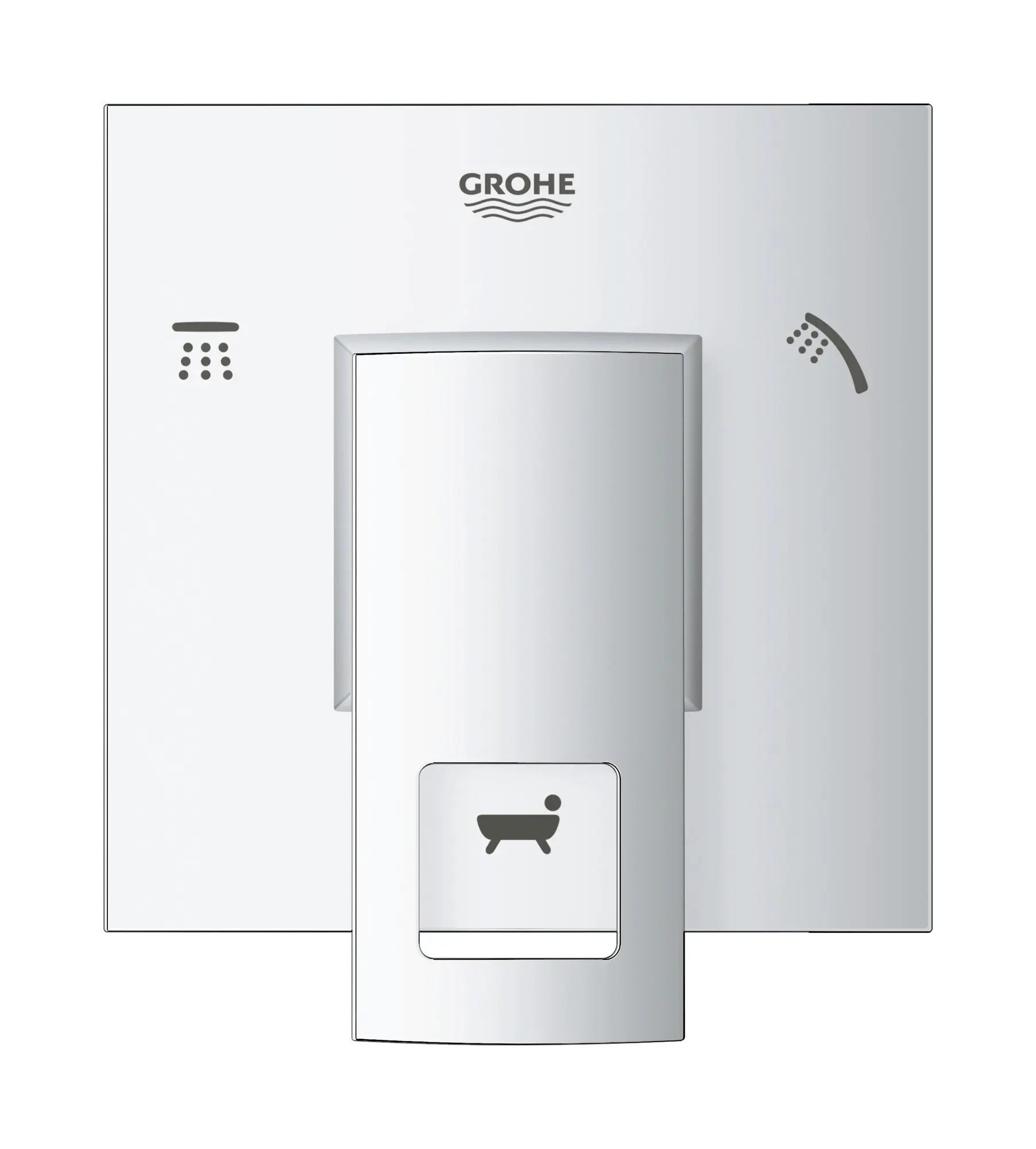 Grohe EUROCUBE 3-WAY DIVERTER TRIM  Chrome 29217001 - Plumbing Market