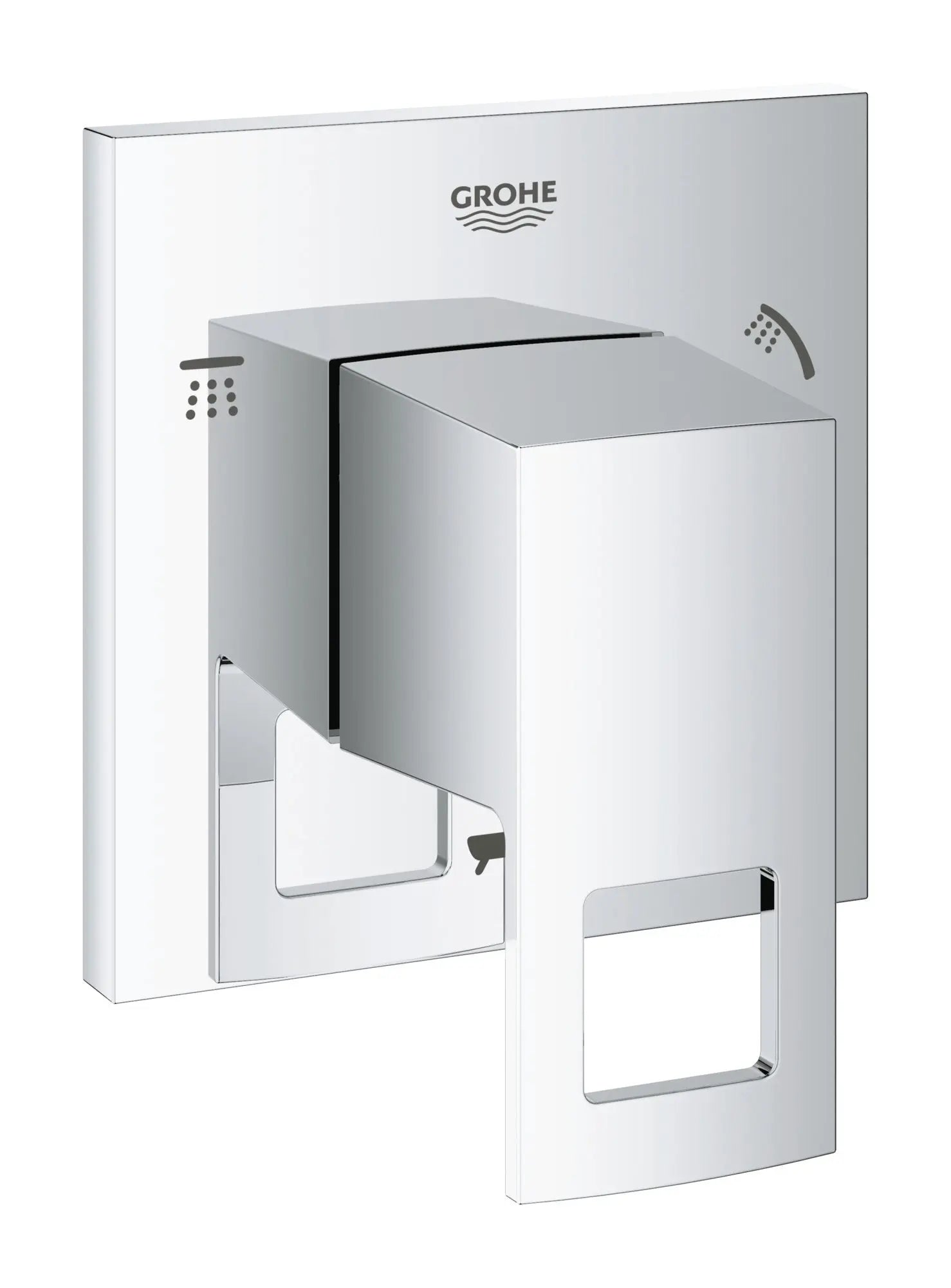 Grohe EUROCUBE 3-WAY DIVERTER TRIM  Chrome 29217001 - Plumbing Market