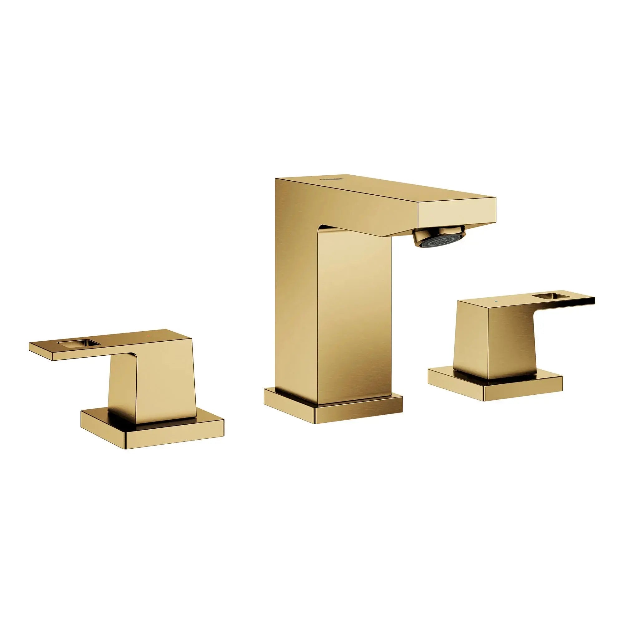 Grohe EUROCUBE 8 WIDESPREAD BATHROOM FAUCET S  Brushed Cool Sunrise 20370GNA - Plumbing Market