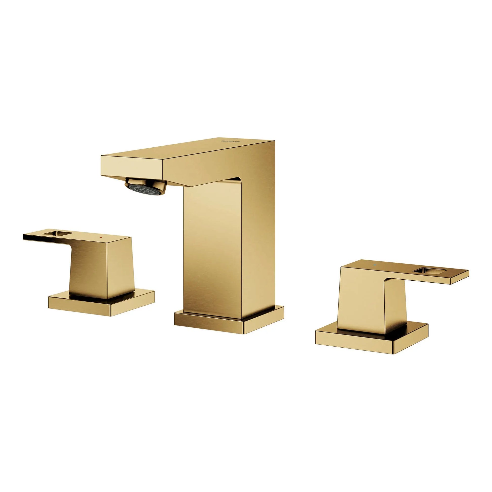 Grohe EUROCUBE 8 WIDESPREAD BATHROOM FAUCET S  Brushed Cool Sunrise 20370GNA - Plumbing Market