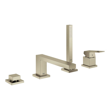 Grohe EUROCUBE FOUR-HOLE TUB FILLER WITH HS  Brushed Nickel 19897EN1 - Plumbing Market