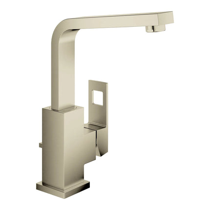 Grohe EUROCUBE SINGLE-HANDLE BATHROOM FAUCET L  Brushed Nickel 23184ENA - Plumbing Market