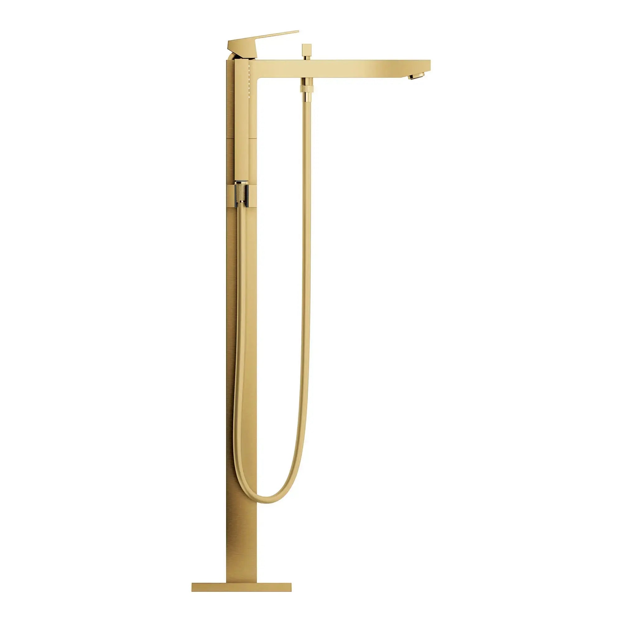 Grohe EUROCUBE TUB FILLER WITH HAND SHOWER  Brushed Cool Sunrise 23672GN1 - Plumbing Market