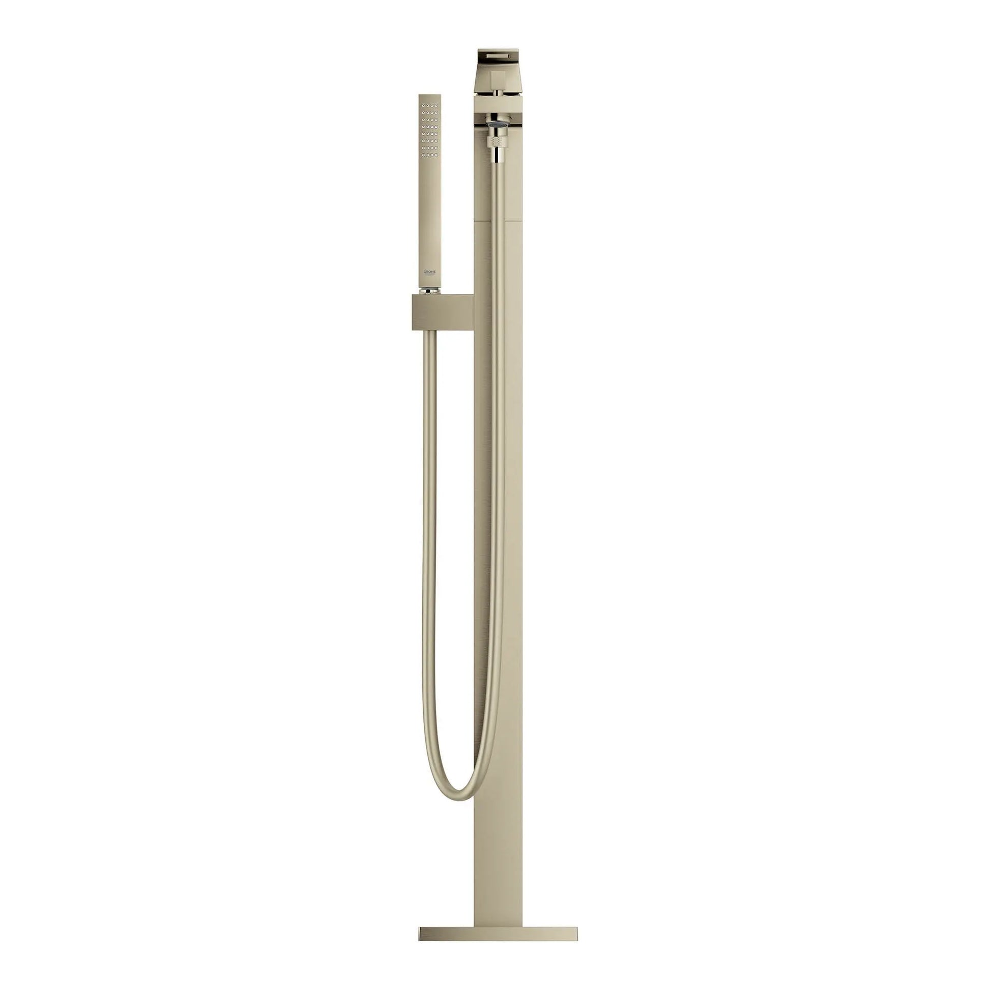 Grohe EUROCUBE TUB FILLER WITH HAND SHOWER  Brushed Nickel 23672EN1 - Plumbing Market