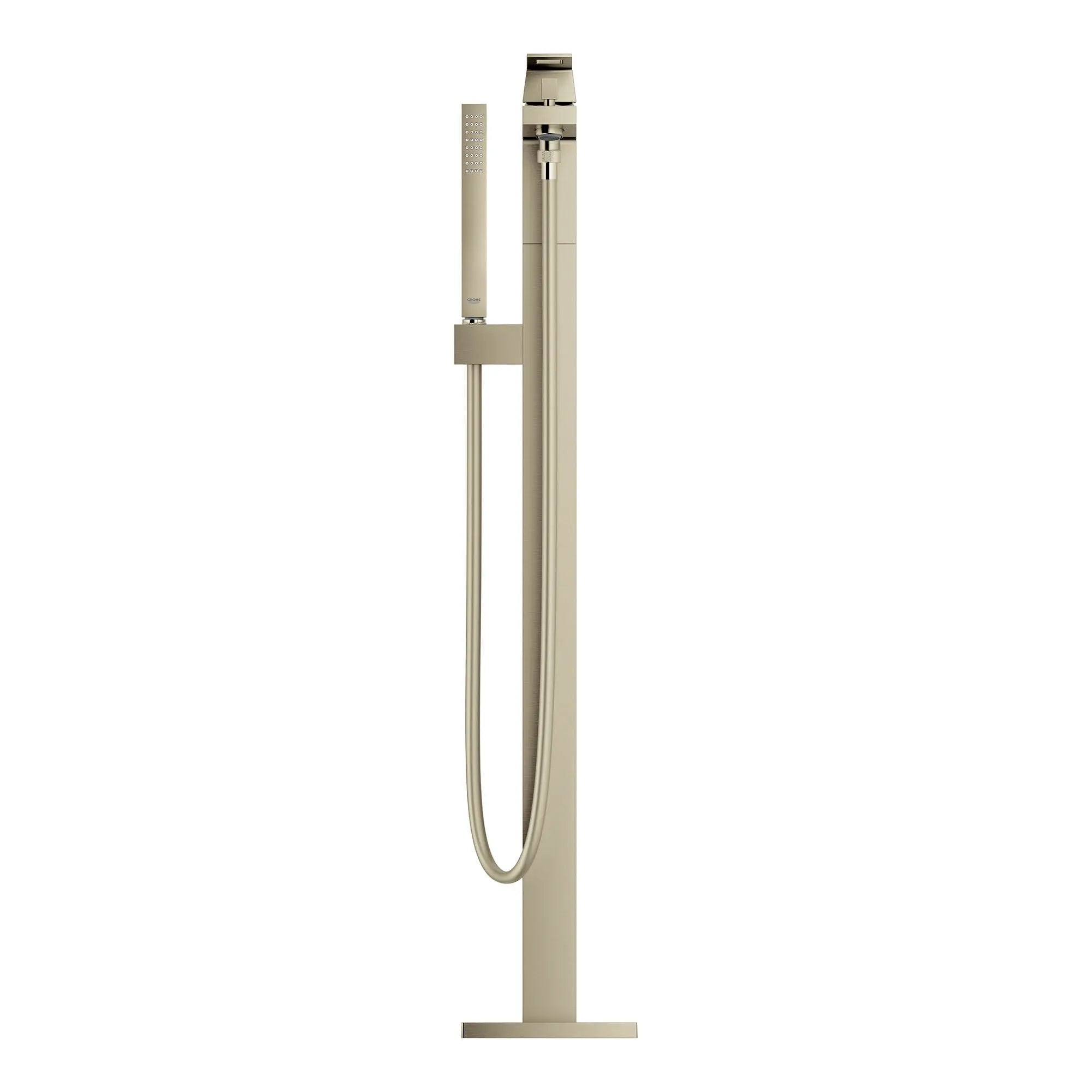 Grohe EUROCUBE TUB FILLER WITH HAND SHOWER  Brushed Nickel 23672EN1 - Plumbing Market