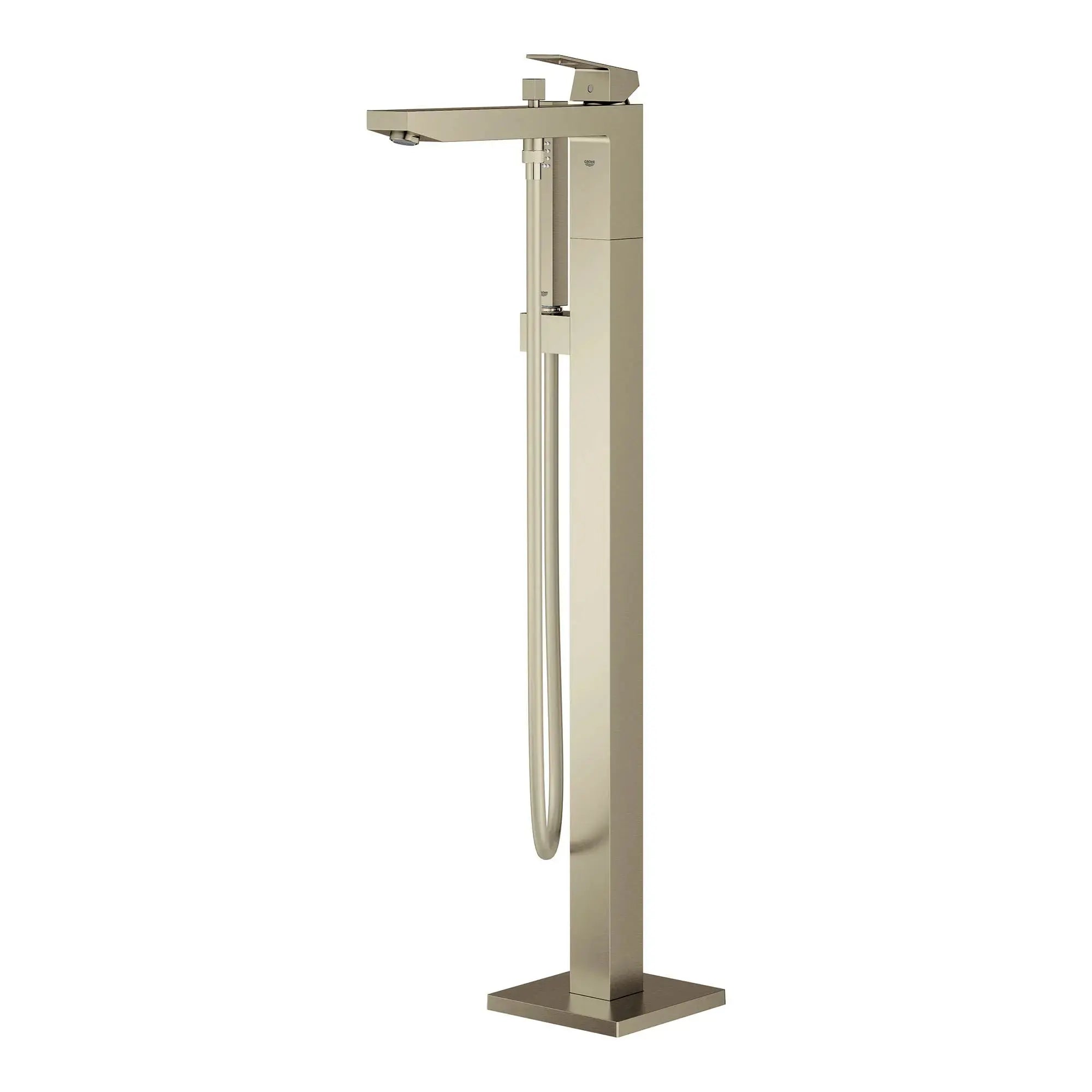 Grohe EUROCUBE TUB FILLER WITH HAND SHOWER  Brushed Nickel 23672EN1 - Plumbing Market