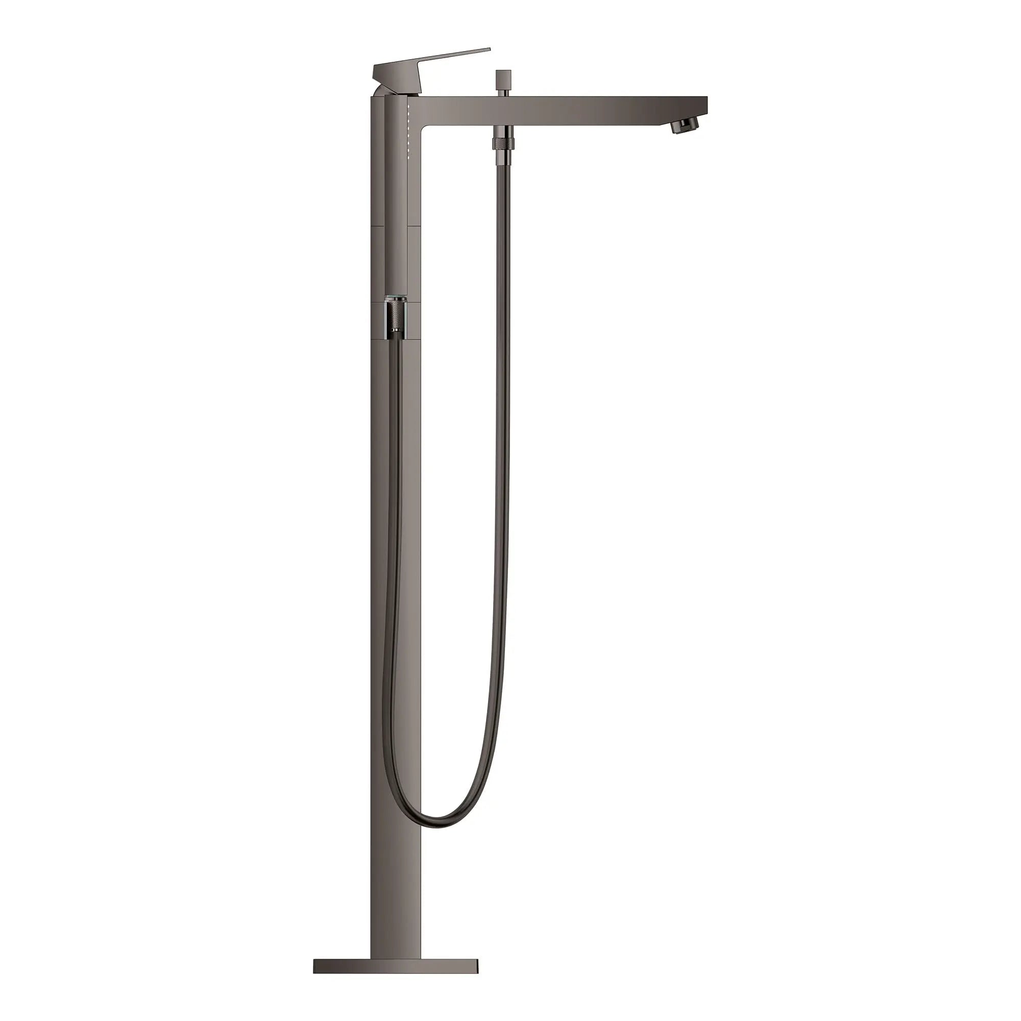 Grohe EUROCUBE TUB FILLER WITH HAND SHOWER  Hard Graphite 23672A01 - Plumbing Market