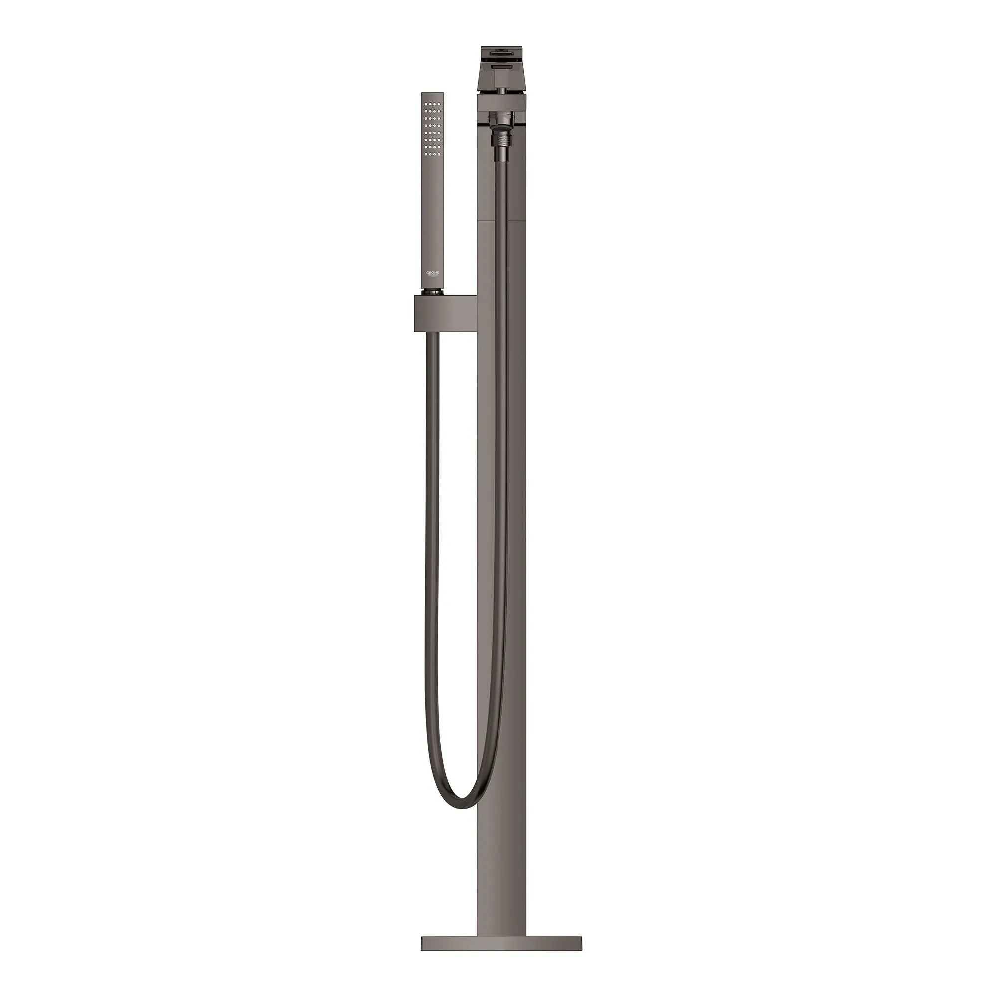 Grohe EUROCUBE TUB FILLER WITH HAND SHOWER  Hard Graphite 23672A01 - Plumbing Market