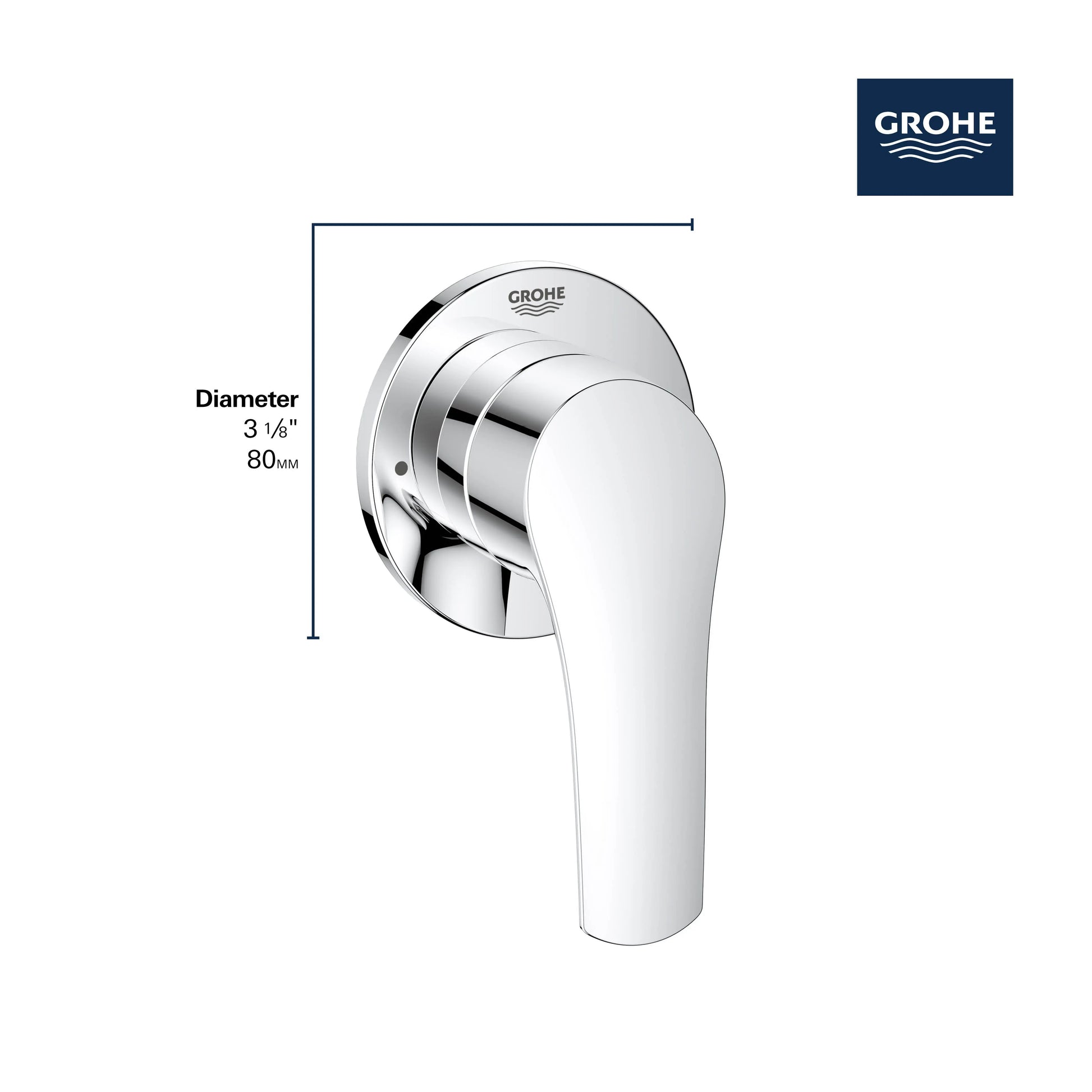 Grohe EUROSMART 2-WAY DIVERTER US  Brushed Nickel 19970EN3 - Plumbing Market