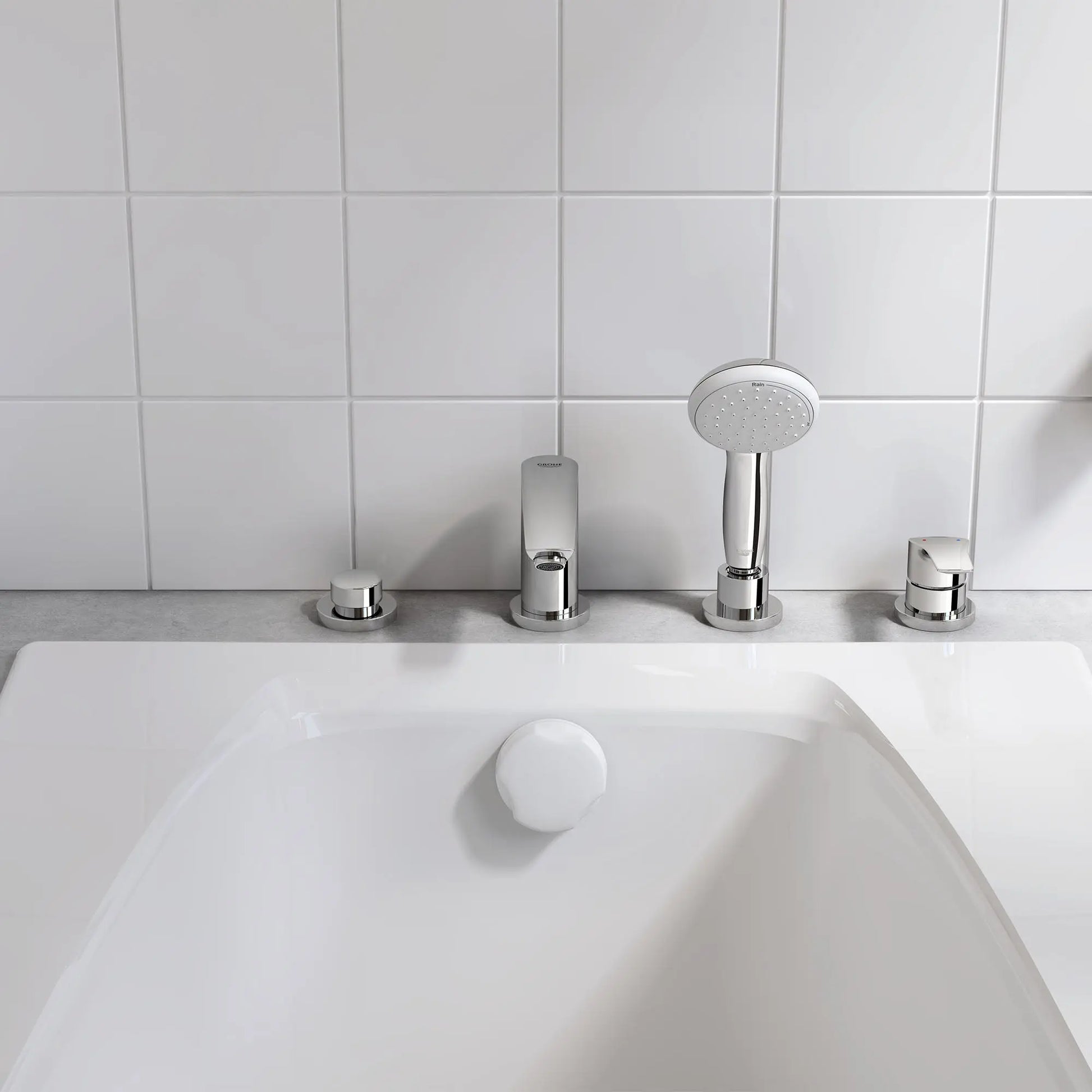 Grohe EUROSMART OHM BATH 4-H  Chrome 25245003 - Plumbing Market