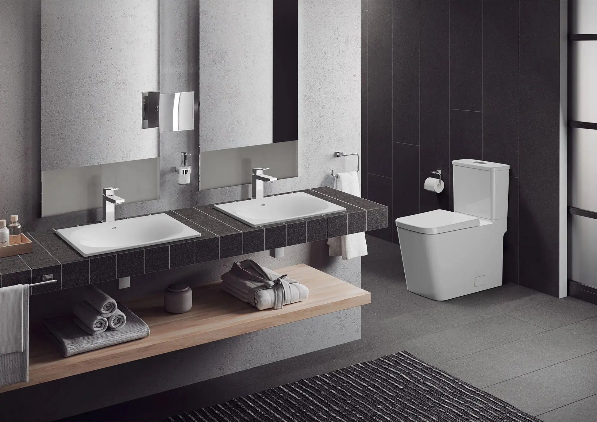 Grohe Eurocube 2-piece 4.8 Lpf (1.28 gpf) Comfort Height Elongated Toilet - Plumbing Market