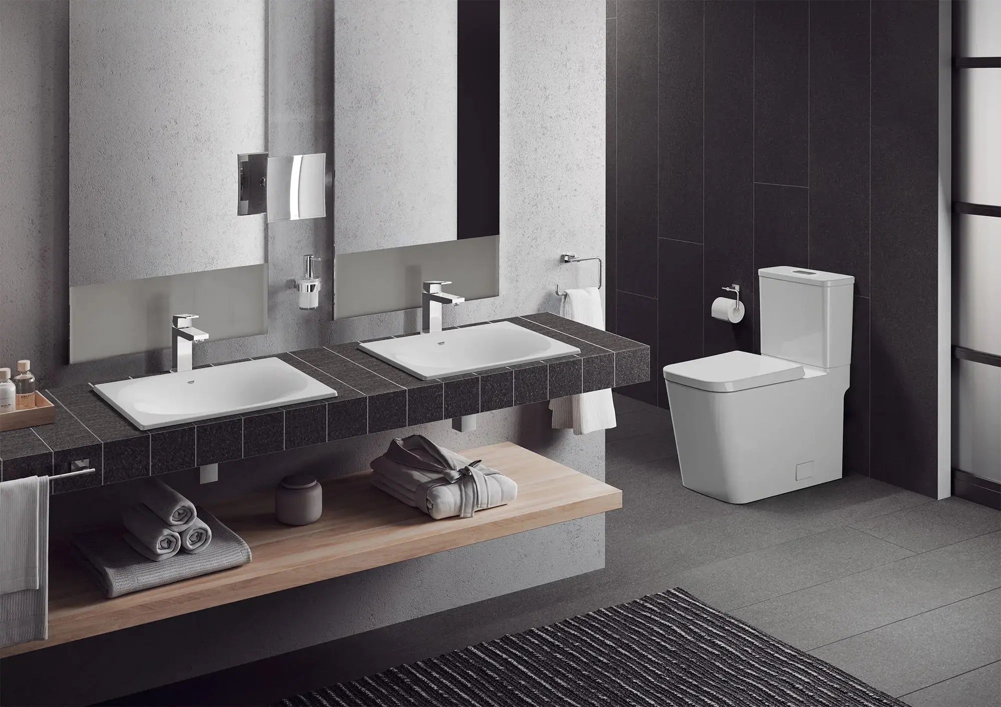 Grohe Eurocube 2-piece 4.8 Lpf (1.28 gpf) Comfort Height Elongated Toilet - Plumbing Market