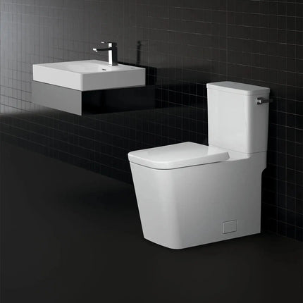 Grohe Eurocube 2-piece 4.8 Lpf (1.28 gpf) Right-Hand Trip Lever Elongated Toilet - Plumbing Market