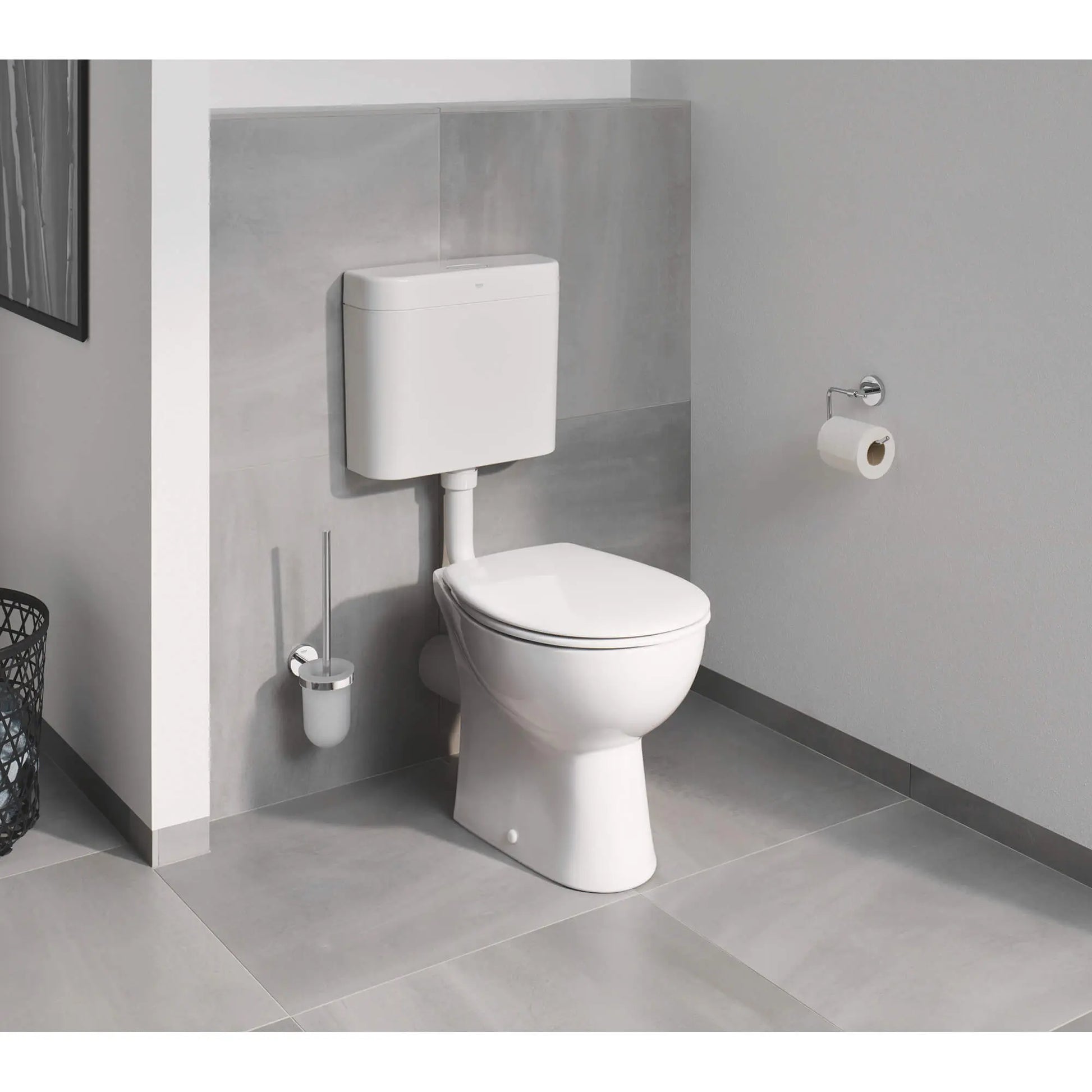 Grohe GROHE BAUCOSMOPOLITAN TOILET BRUSH SET  Chrome 40463001 - Plumbing Market