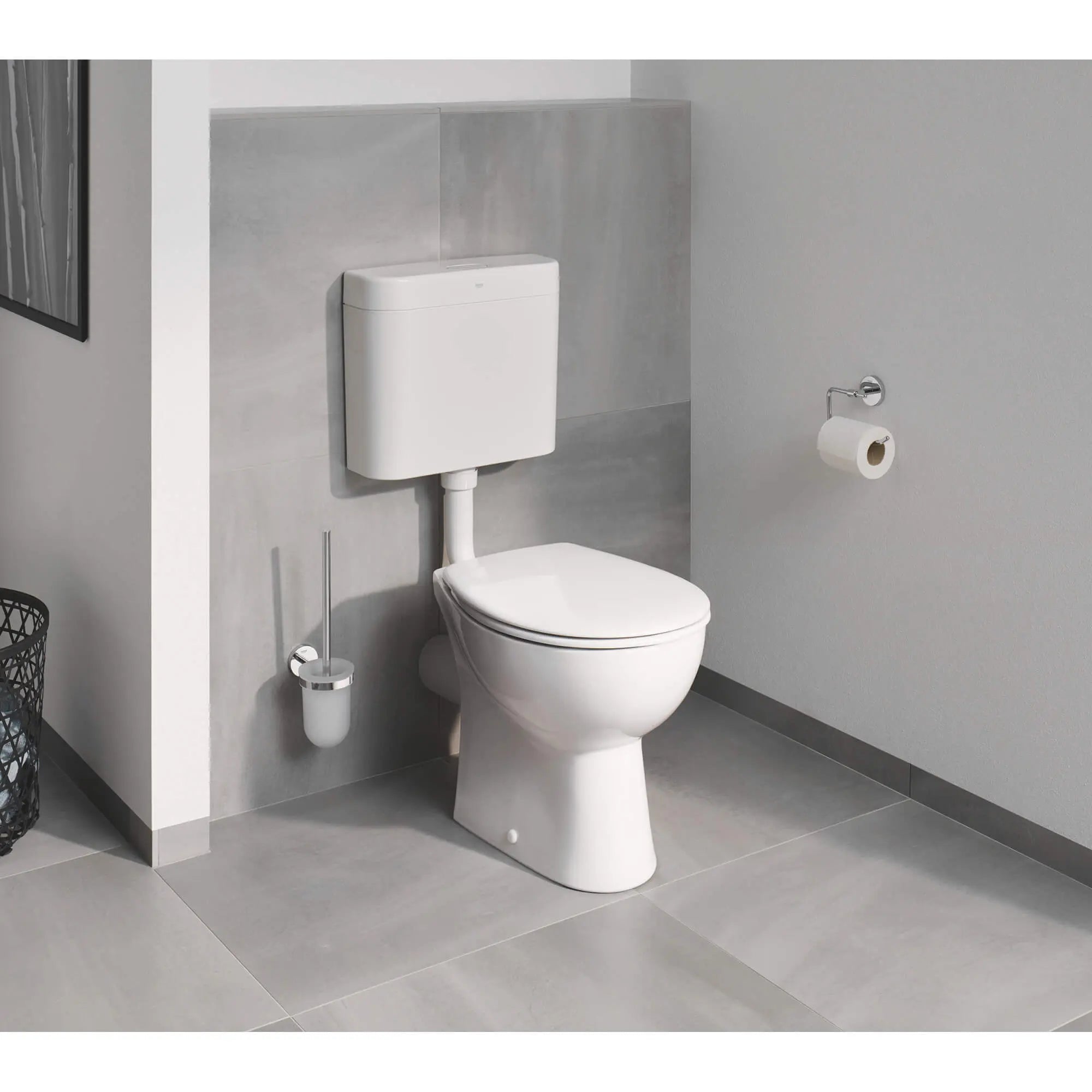 Grohe GROHE BAUCOSMOPOLITAN TOILET BRUSH SET  Chrome 40463001 - Plumbing Market