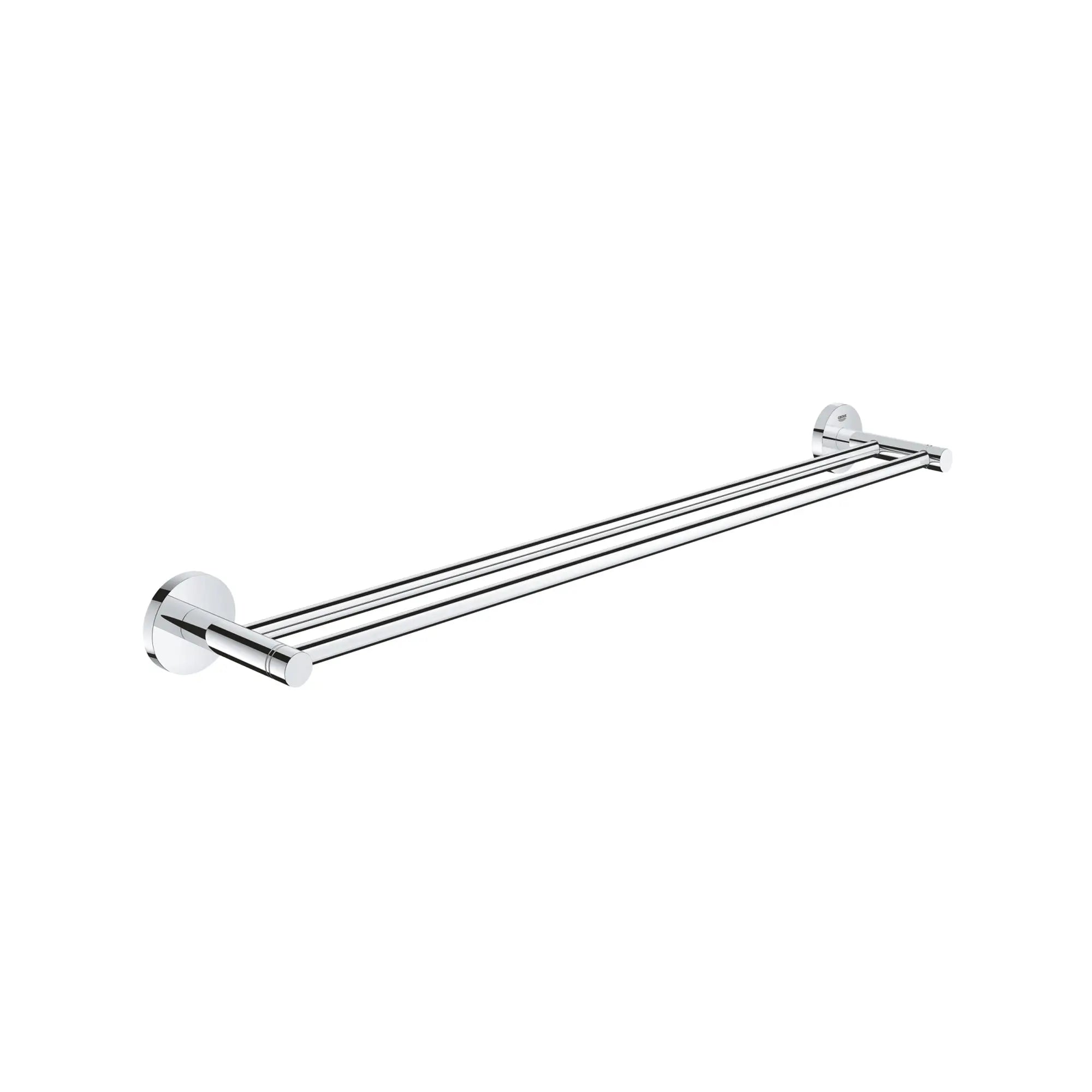 Grohe GROHE ESSENTIALS DOUBLE TOWEL BAR 600MM  Chrome 40802001 - Plumbing Market