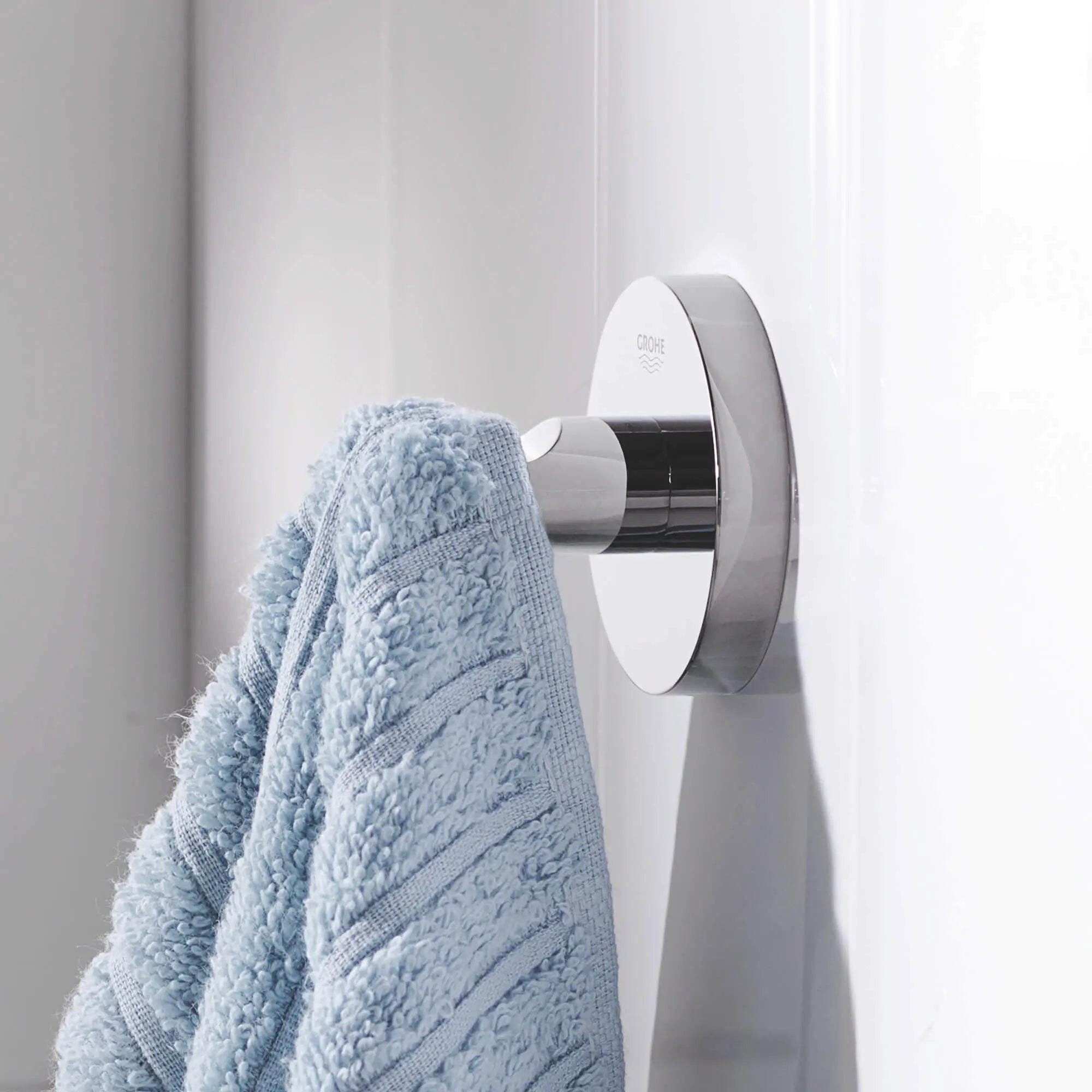 Grohe GROHE ESSENTIALS ROBE HOOK CHROME  Chrome 40364001 - Plumbing Market
