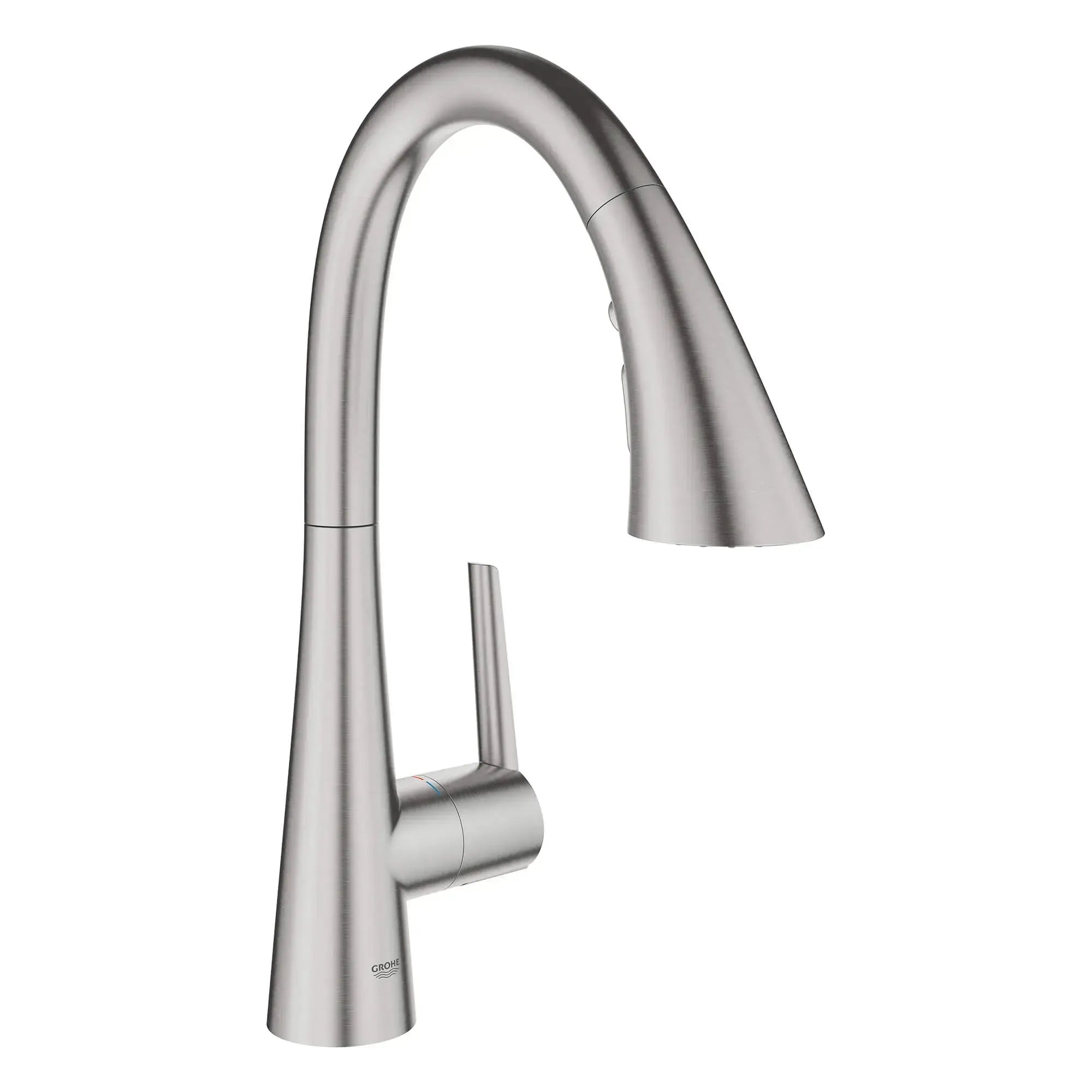 Grohe GROHE ZEDRA PULL-DOWN BAR TRIPLE SPRAY  Supersteel 30368DC2 - Plumbing Market