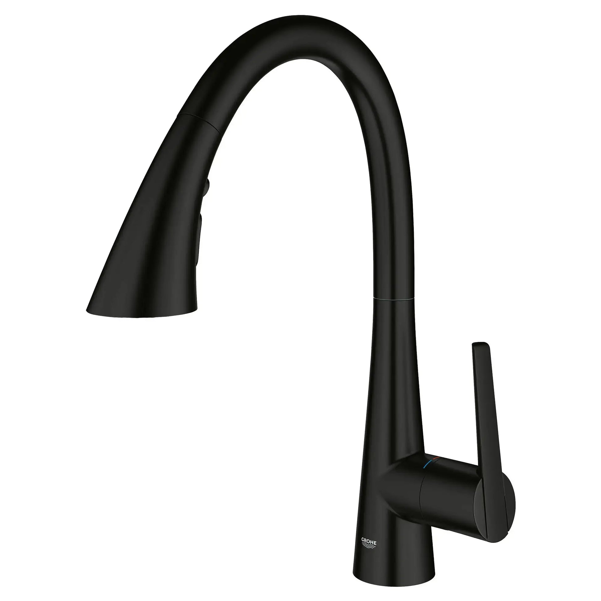 Grohe GROHE ZEDRA PULL-DOWN KITCH TRIPLE SPRAY Matte Black 322982433 - Plumbing Market