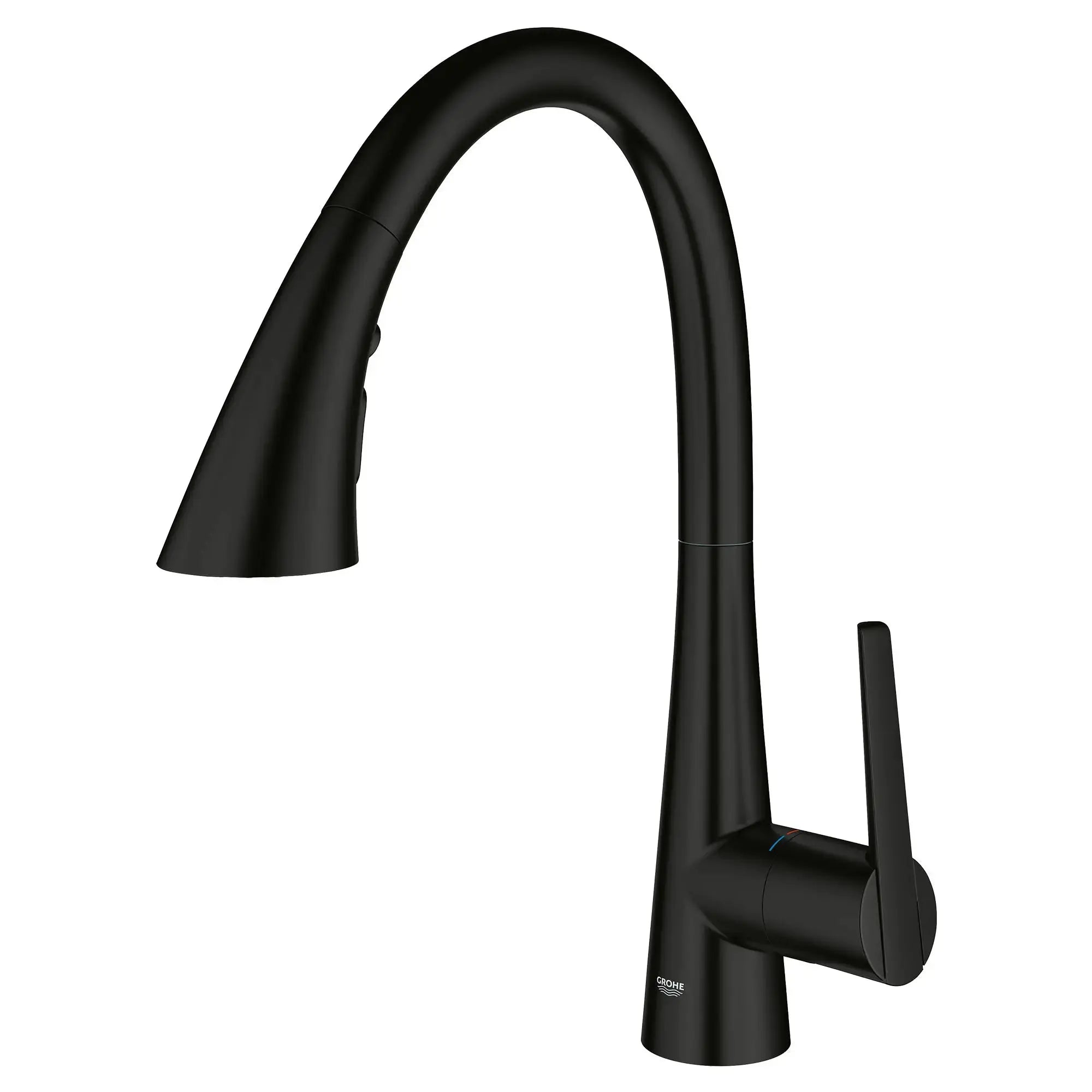 Grohe GROHE ZEDRA PULL-DOWN KITCH TRIPLE SPRAY Matte Black 322982433 - Plumbing Market