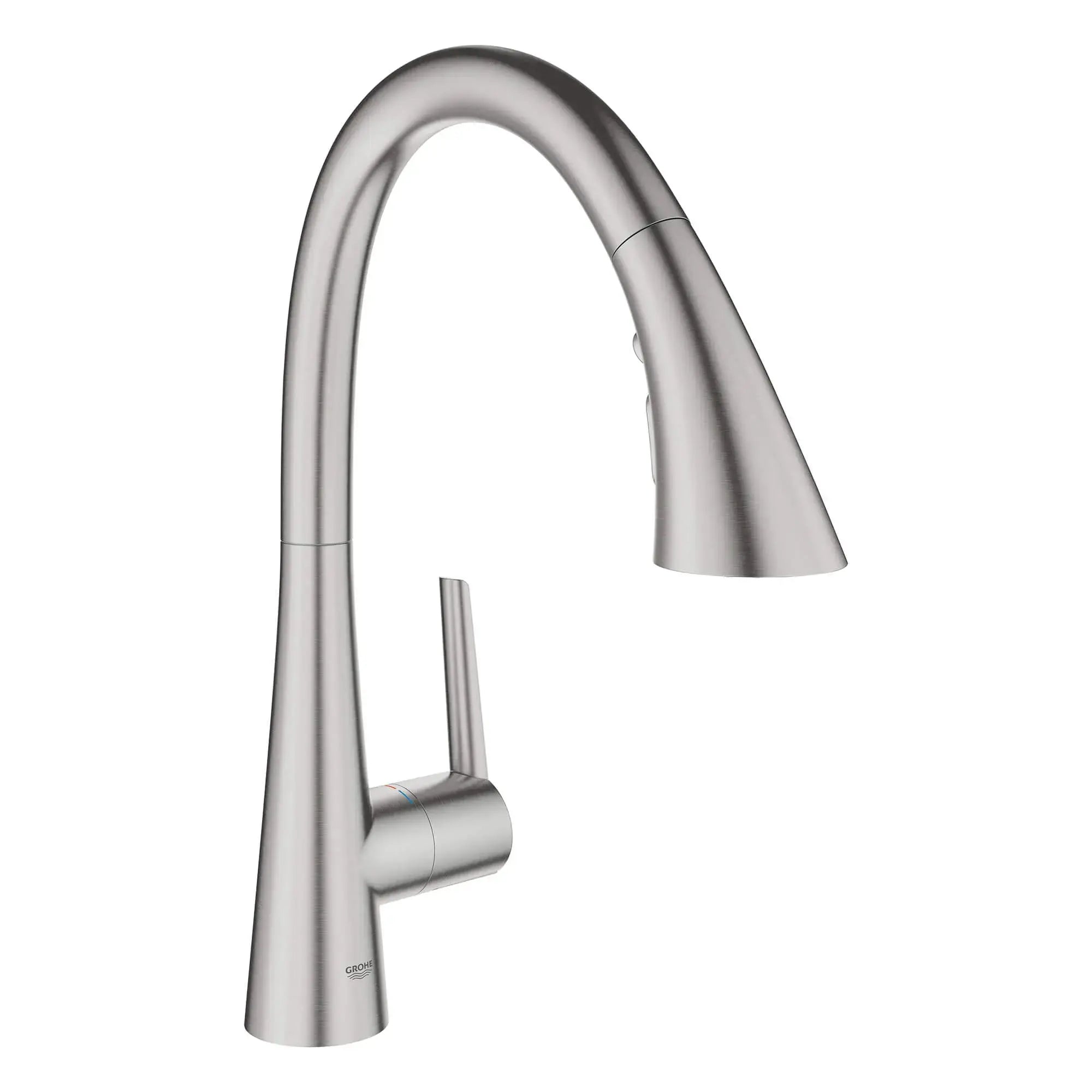 Grohe GROHE ZEDRA PULL-DOWN KITCH TRIPLE SPRAY  Supersteel 32298DC3 - Plumbing Market
