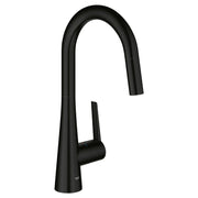 Grohe GROHE ZEDRA PULL-DOWN KITCHEN DUAL SPRAY Matte Black 322262433 - Plumbing Market