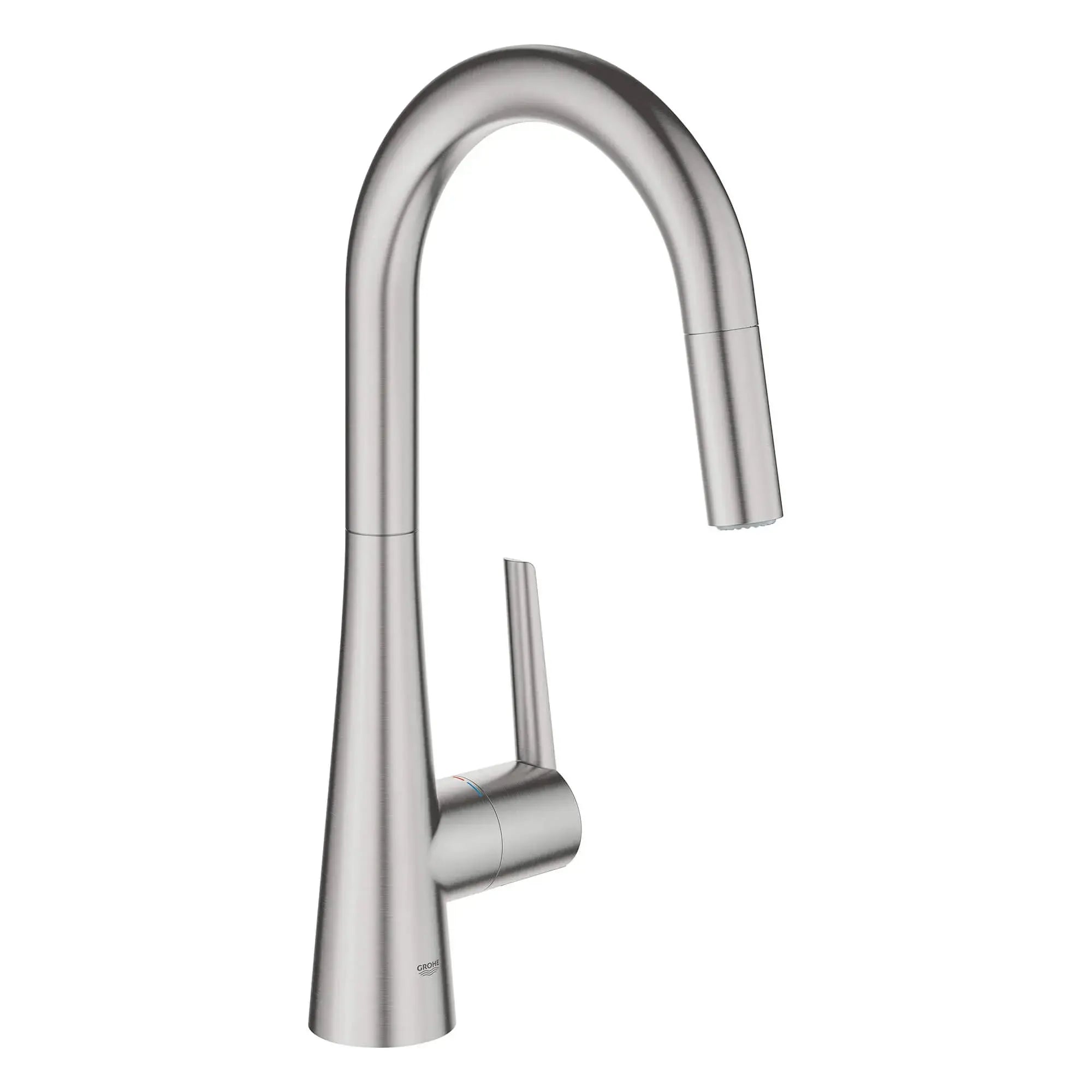 Grohe GROHE ZEDRA PULL-DOWN KITCHEN DUAL SPRAY  Supersteel 32226DC3 - Plumbing Market