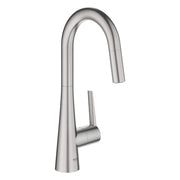 Grohe GROHE ZEDRA PULL-DOWN PREP DUAL SPRAY  Supersteel 32283DC3 - Plumbing Market